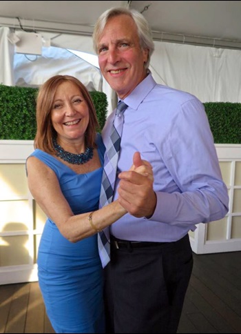 Cancer patients and donors, Susie and Steve Krupnick, dancing